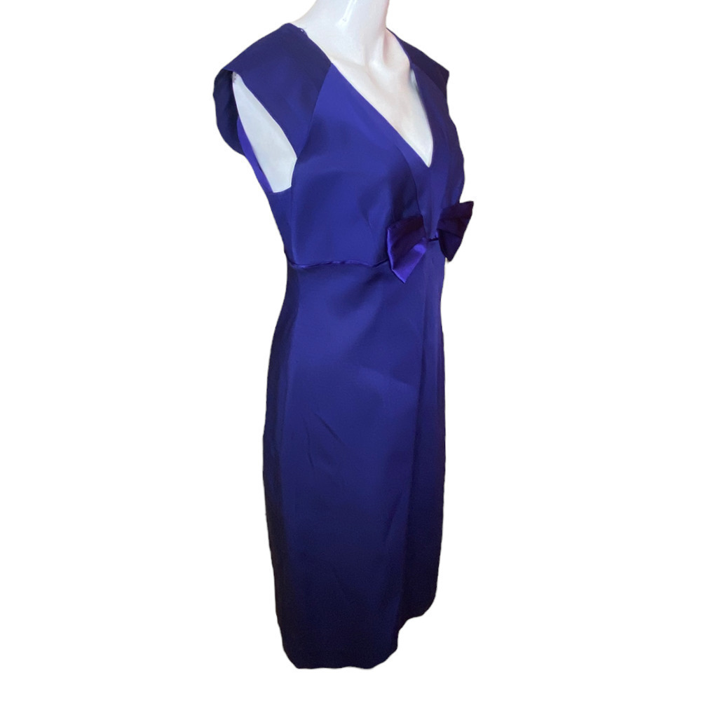 Donna Morgan Cocktail Dress in Blue Size 8 - Picture 3 of 7